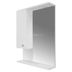 Зеркало-шкаф Loranto Моника 60 без светильника, левостороннее, 600х695х150