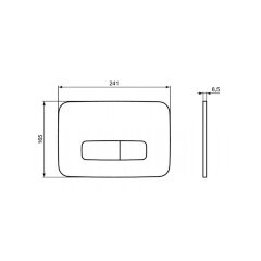 Кнопка смыва Ideal Standard OLEAS™ M3, хром матовый (R0123AA)