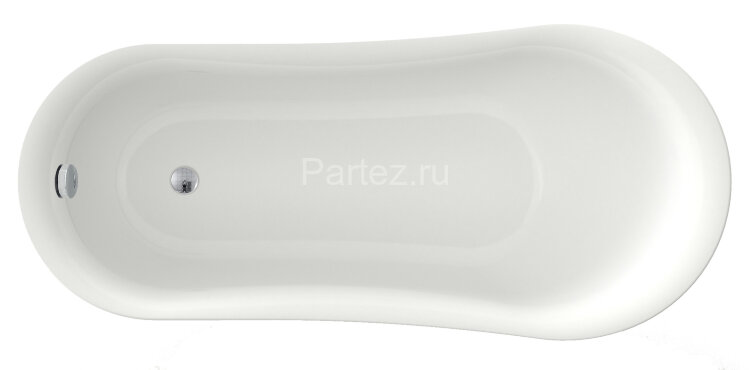 Ванна акриловая AZARIO CARDIFF 1700x760x800 свободностоящая, в комплекте с сифоном и металлическими 
