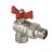 Кран шаровой с накидной гайкой угловой 1/2" баб. VALTEC