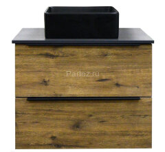 Тумба подвесная Azario Gris 90/2 900х500х560 два выдвижных ящика, без столешницы, цвет Дуб Веллингто