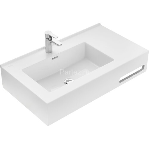 Раковина Aquaton Квадро Про 80 L, левая, белая (1A734431QA01L)