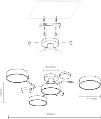 Потолочная люстра Velante 446-207-04