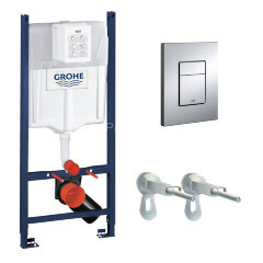 Система инсталляции для унитаза Grphe  Rapid SL, крепеж, панель смыва Skate Cosmopolitan (3 режима) 