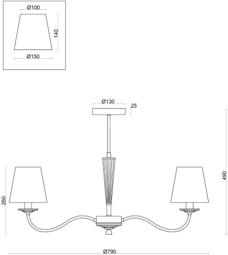 Потолочная люстра Freya FR2027PL-07BS