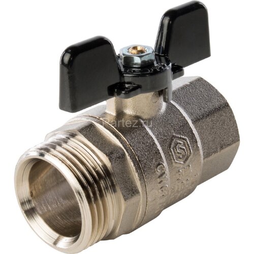 Кран шаровой полнопроходной с американкой 3/4" Stout