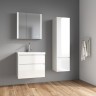 Комплект тумба Azario Velluto 60 600х450х660 подвесная, с раковиной Slim 60, белый матовый (CS000886