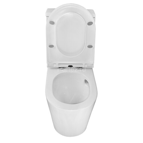 Унитаз-моноблок Azario Scala 360х690х790 безободковый, слив "Торнадо", с быстросъемным сиденьем микр