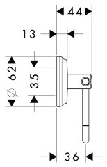 41626000 Logis Classic Держатель для туалетной бумаги