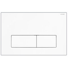 Кнопка смыва AZARIO NEW двойная, пластик, белый глянцевый (AZ-015.01)