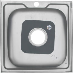 Мойка 5050 MELANA 0,8/180 накладная квадратная с сифоном (003 t *12)
