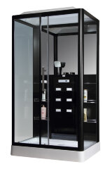 Душевая кабина Loranto CS 129 3A L 90х150х215 см черная