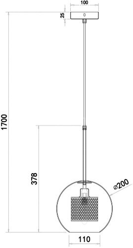 Подвесной светильник Freya FR8018PL-01N