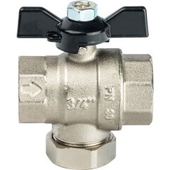 Кран шаровой с фильтром 3/4" Stout