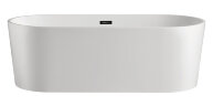 Ванна акриловая Azario BRISTOL 1600х800х580, свободностоящая, в комплекте с сифоном и металлической 
