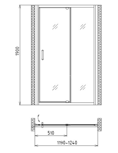 Душевая дверь Gemy Sunny Bay S28191B