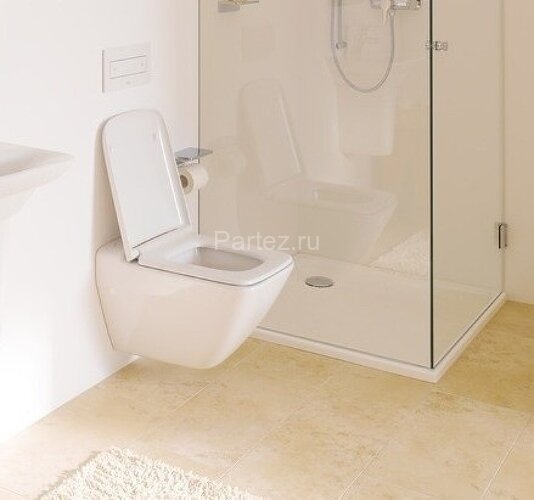 Унитаз подвесной Laufen Palace New Rimless безободковый с сиденьем микролифт, белый (8.2070.6.000.00