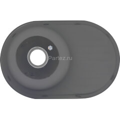 Мойка 7750 U N 0,6/160 матовая врез  овальная  с сифоном  (122a NМ*12)