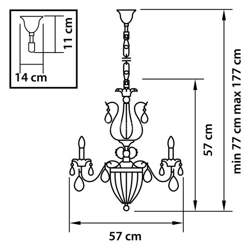 Подвесная люстра Osgona 790061