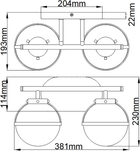 Бра Hinkley HK-HOLLIS2-O-HB-BATH