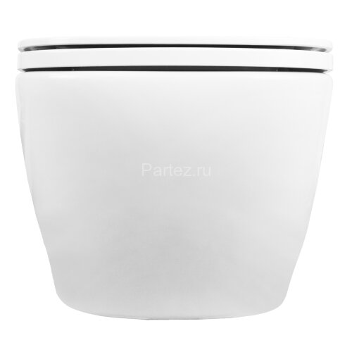 Унитаз подвесной Turavit LUNA 355х510х285 в комплекте с тонким, быстросъемным сиденьем микролифт (LN