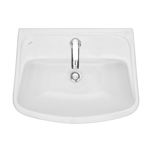 Раковина подвесная Santek "Лонги-55" 550х420х195 фарфор, 1 отверстие под смеситель, белая (1.WH50.1.