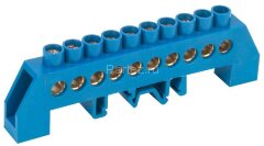 Шина нулевая в комб. DIN-изол. "Стойка" ШНИ-8х12-10-КС-С IEK YNN10-812-10DP-K07