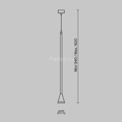 Подвесной светильник Maytoni P064PL-01B-1
