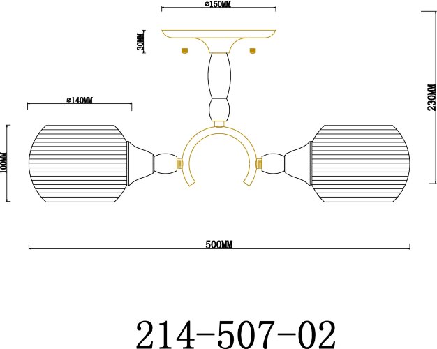 Потолочная люстра Velante 214-507-02
