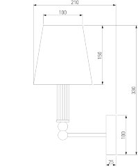 Бра Eurosvet 60145/1 хром