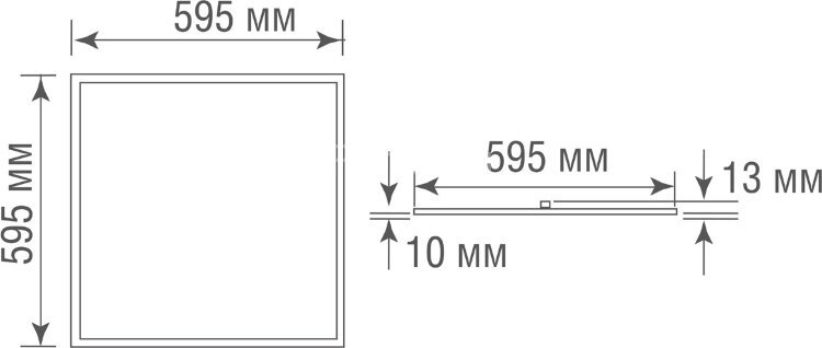 Светодиодная панель Donolux DL18013WW3YG IP65