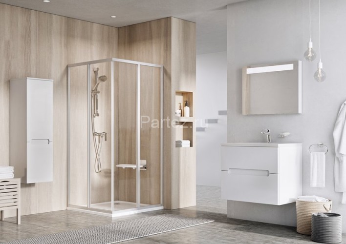 Душевой уголок Ravak Supernova SRV2-80 S белый+Тpанспаpент