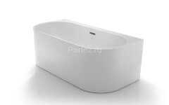 Ванна акриловая Azario BRADFORD 1800х800х580 пристенная, в комплекте с сифоном и металлической рамой