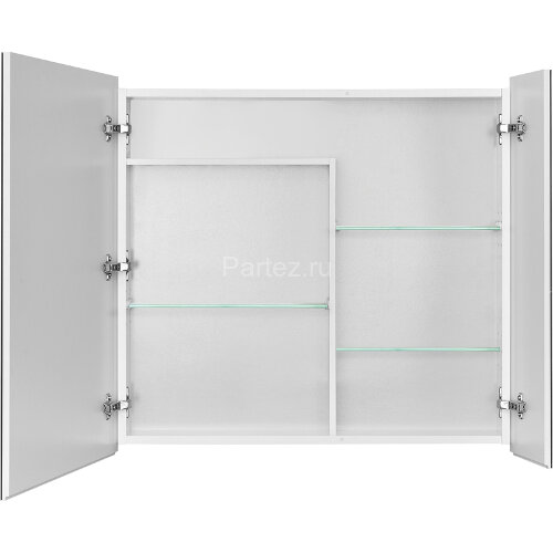 Зеркальный шкаф Aquaton Лондри 80 белый глянцевый (1A267202LH010)