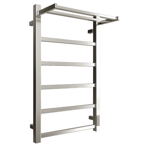 Полотенцесушитель электрический Двин Fj Plaza Neo 80/50 квадрат, с полкой, полированный (46577717701