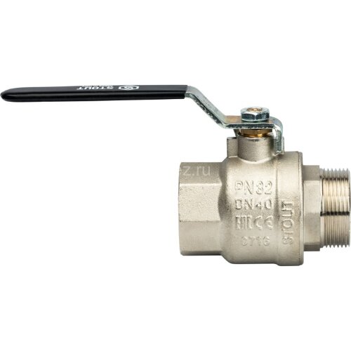 Кран шаровой полнопроходной ВР/НР рычаг 1. 1/2" Stout