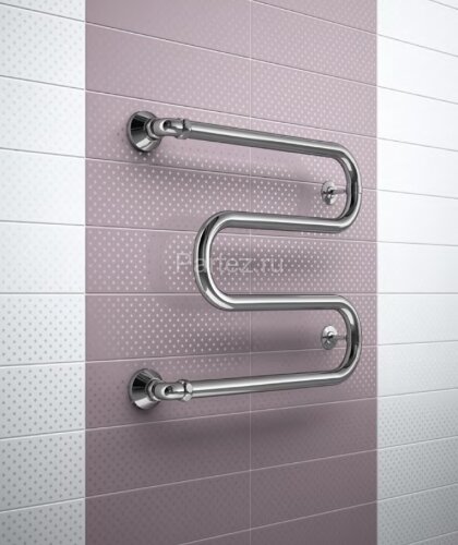 Полотенцесушитель водяной Маргроидид М-образный "Вид 37" 60х50, хром