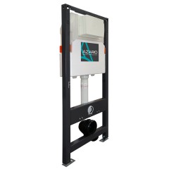 Сет AZARIO NEW Инсталляция для подвесного унитаза 3/6л + Подвесной унитаз NOVA безободковый, с быстр