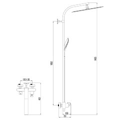 Смеситель Lemark Melange LM4960CW для душа