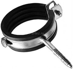 Хомут трубный с дюбелем и шурупом D 50 (1.1/2&quot;)