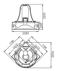 Акриловая ванна Gemy G9070 K