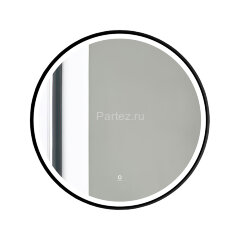 Зеркало AZARIO Aurora D600 с подсветкой, сенсорный выключатель с функцией диммера, алюминиевая черна