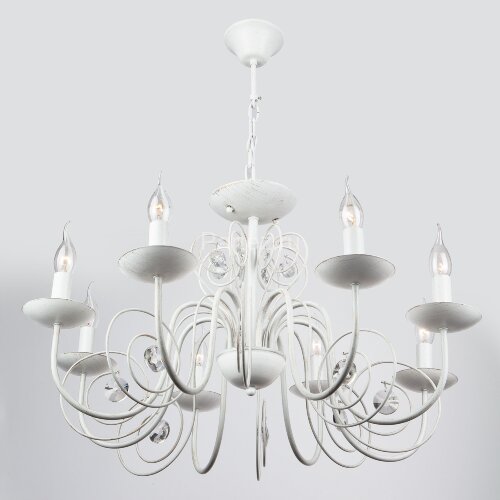 Подвесная люстра Eurosvet 60018/8 белый с золотом