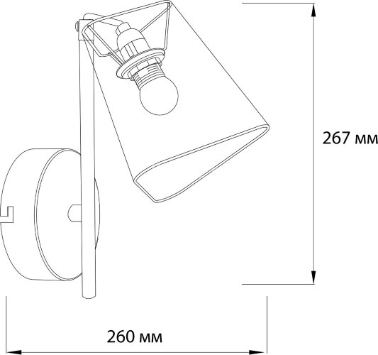 Бра Escada 10185/1A Black