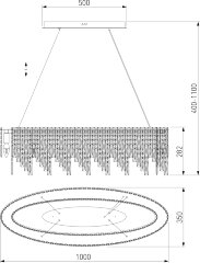 Подвесная люстра Eurosvet 60159/10 хром
