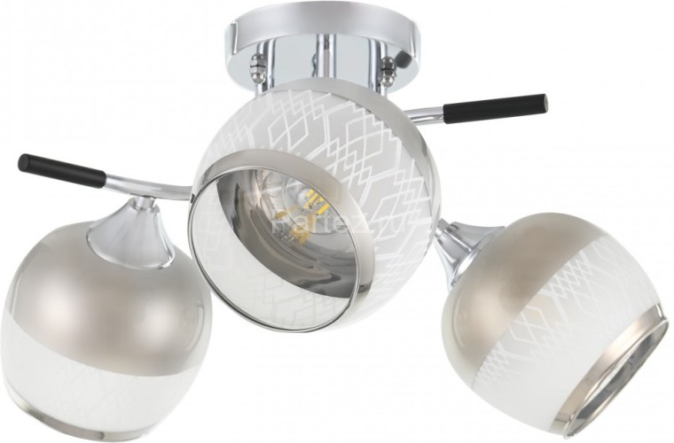 Потолочная люстра Arte Milano 325985/3 CR+BK