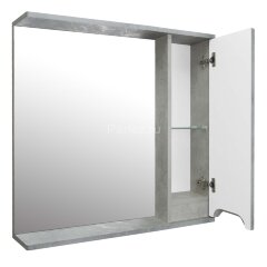 Зеркало-шкаф Loranto Florena 80 800х135х600 правый, светлый бетон (CS00086987)