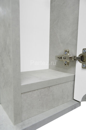 Зеркало-шкаф Loranto Florena 80 800х135х600 правый, светлый бетон (CS00086987)