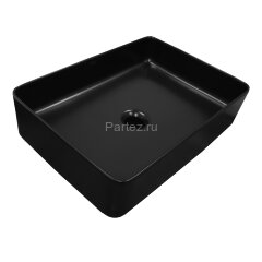 Раковина-чаша Creo Ceramique 500х350х120 накладная, прямоугольная, керамика, черный матовый (PU3500M
