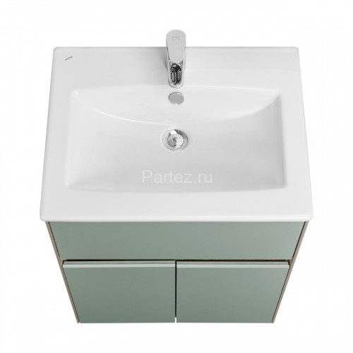 Тумба под раковину Aquaton Форест 60 см универсальный монтаж, дуб рошелье/сумеречный голубой (1A2782